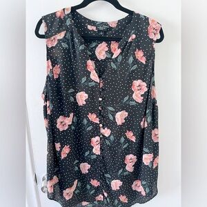 Torrid Harper sleeveless floral top
